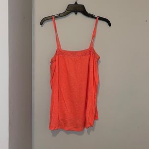 Old Navy Tank with Eyelet Trim-Coral
